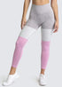 the keeper SET full length legging & crop colour block PINK